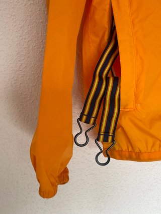 Chubasquero K-Way Unisex Talla S Naranja Nuevo