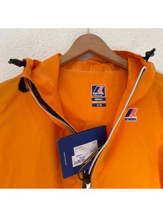 Chubasquero K-Way Unisex Talla S Naranja Nuevo