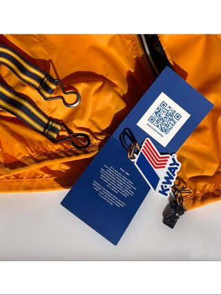 Chubasquero K-Way Unisex Talla S Naranja Nuevo