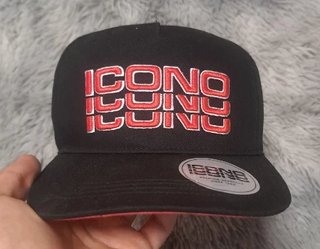 Gorra ICONO Negra y Roja Snapback Streetwear