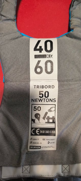 Chaleco salvavidas Tribord 40-60 kg