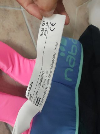 chaleco de natación Niño Azul y Rosa