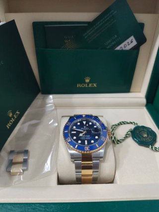 Rolex Submariner Bluesey Mixto 4-2026 Full Set