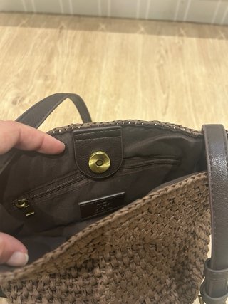 Bolso Parfois marrón tejido