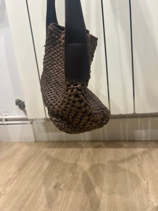 Bolso Parfois marrón tejido