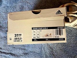Zapatillas Adidas Niño Blancas y Doradas