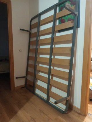 Somier 135cm Metal y Madera