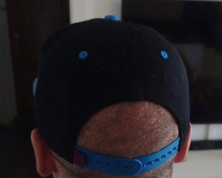 Gorra hombre FCB Negra y Azul Talla Única