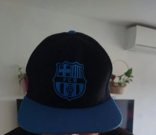 Gorra hombre FCB Negra y Azul Talla Única