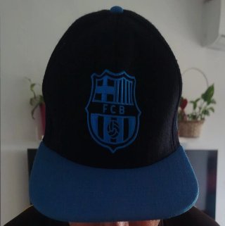 Gorra hombre FCB Negra y Azul Talla Única