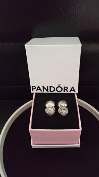 Pandora Charms Mickey y Minnie Plata