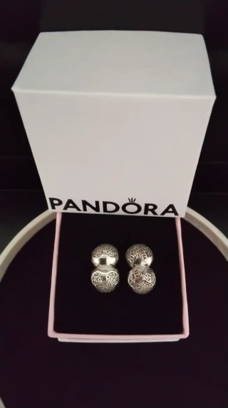Pandora Charms Mickey y Minnie Plata