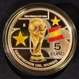 Moneda 5 euros plata campeones del mundo 2026!