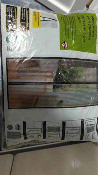 Mosquitera para puerta antracita