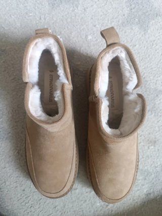 Botas Stradivarius Beige Talla 39 Mujer