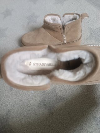 Botas Stradivarius Beige Talla 39 Mujer