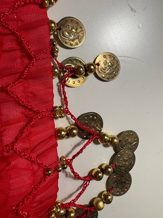 Falda danza oriental con monedas