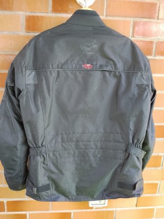 Chaqueta de moto negra