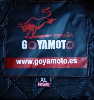 Chaqueta de moto negra