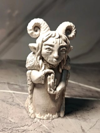 Scultura Fauno Spirito Natura Primordiale