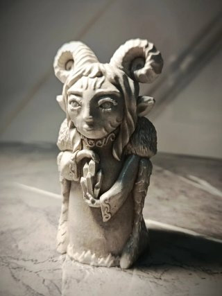 Scultura Fauno Spirito Natura Primordiale