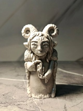 Scultura Fauno Spirito Natura Primordiale