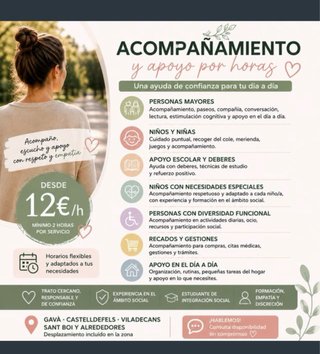 Acompañamiento y apoyo por horas
