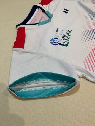 Maglia sportiva bianca con grafica yonker XS