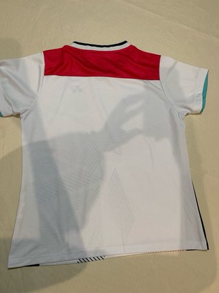 Maglia sportiva bianca con grafica yonker XS