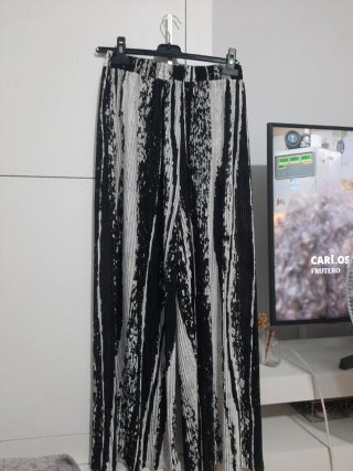 Falda pantalón plisada estampado