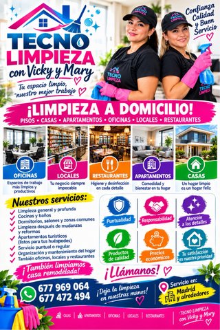 !LIMPIEZA GENERAL,PROFESIONAL Y DE CALIDAD V&M.