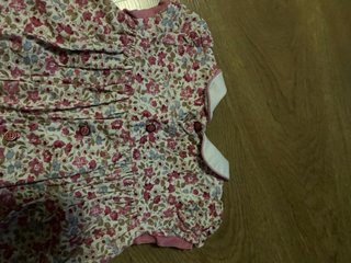 Vestido bebé floral con rebeca a juego