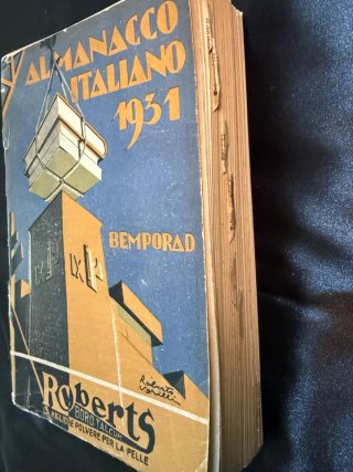 Almanacco Bemporad 1931 libro d’epoca italiano