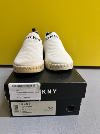 Zapatillas DKNY tela blancas