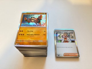 Pack Cartas Pokémon holograficas Bulk 233 unidades