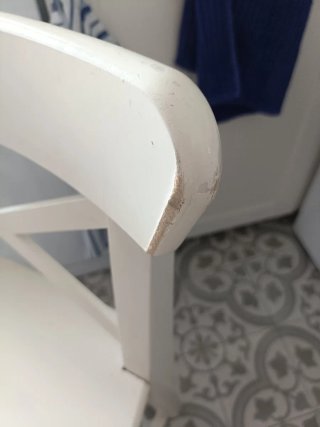 Taburete Alto Ikea Rosentorp Blanco