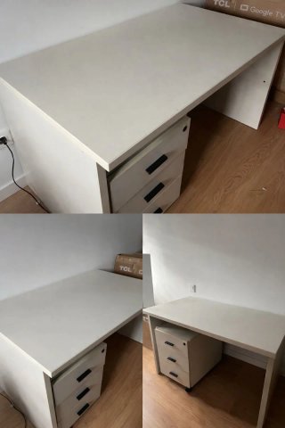 Escritorio Ikea Beige/Blanco