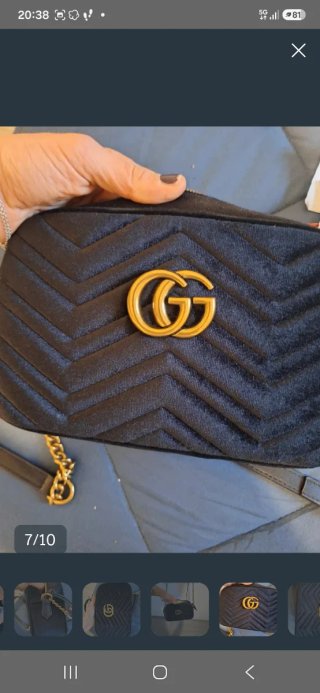 Borsa Gucci Pochette Catena Nera