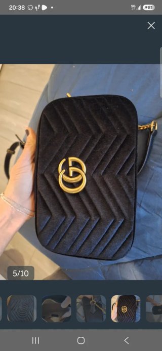 Borsa Gucci Pochette Catena Nera