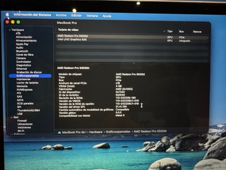 MacBook Pro 16” i9 16GB 1TB SSD Radeon Pro 5500M
