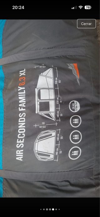 Tienda hinchable Quechua Airseconds 6.3 XL