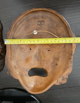 Máscaras griegas antiguas de cerámica.