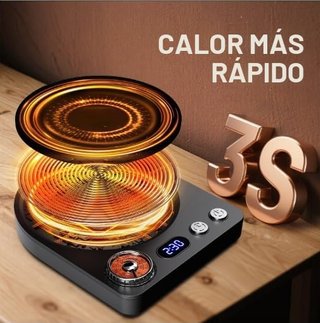 Calentador Tazas Café Eléctrico Negro