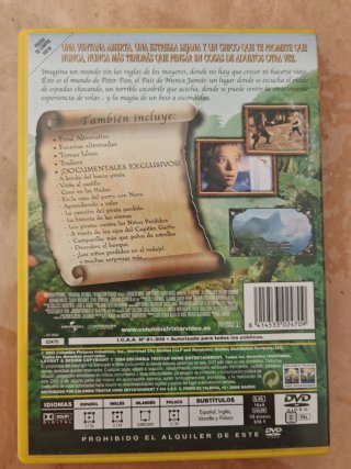 DVD Peter Pan: La Gran Aventura