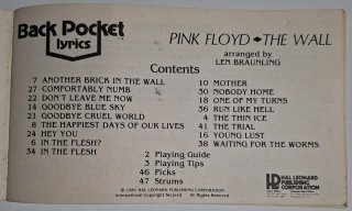 Partituras Pink Floyd - The Wall (Guitar TAB)