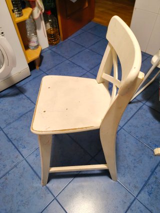 Silla infantil Ikea Ingolf blanca
