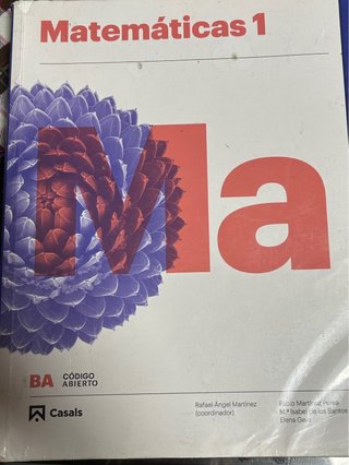 Matemáticas 1 BA : Código Abierto
