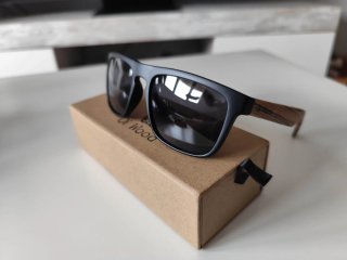 Gafas de Sol Polarizadas Madera y Negro