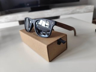 Gafas de Sol Polarizadas Madera y Negro