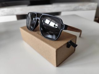 Gafas de Sol Polarizadas Madera y Negro